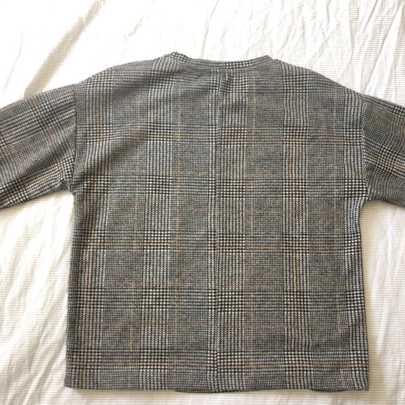 Zara long sleeve plaid top - Picture 2 of 4